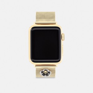 COACH® Apple Strap, 38 Mm, 40 Mm And 41 Mm Ur Dame Guld | DKILR471