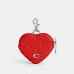 COACH® Heart Coin Purse Pung Dame Rød | DKSGC111