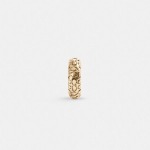 COACH® Quilted Signature Ear Cuff Øreringe Dame Guld | DKAHT526