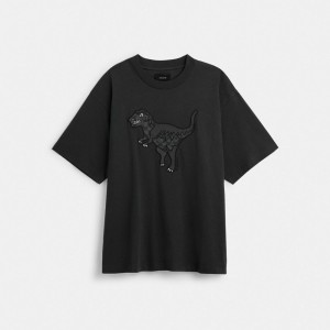 COACH® Rexy T Shirts Dame Sort | DKOKQ576