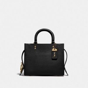 COACH® Rogue 25 Skulder Taske Dame Sort | DKFDZ190