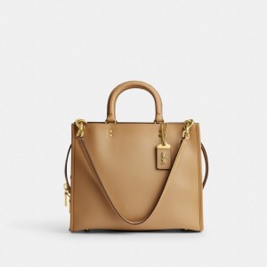 COACH® Rogue Håndtaske Dame Beige | DKFDK242