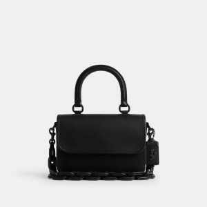 COACH® Rogue Top Handle Håndtaske Dame Sort Sort | DKCTP234