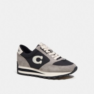 COACH® Runner Sneakers Dame Sort | DKVRA694