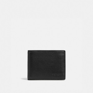 COACH® Slim Billfold Pung Herre Sort | DKEBS830