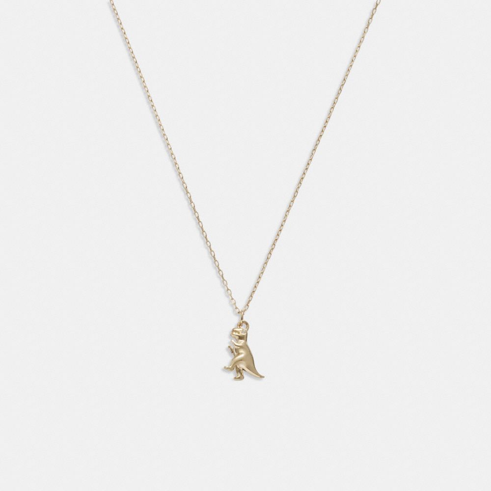 COACH® 14 K Rexy Pendant Halskæde Dame Guld | DKOKD507