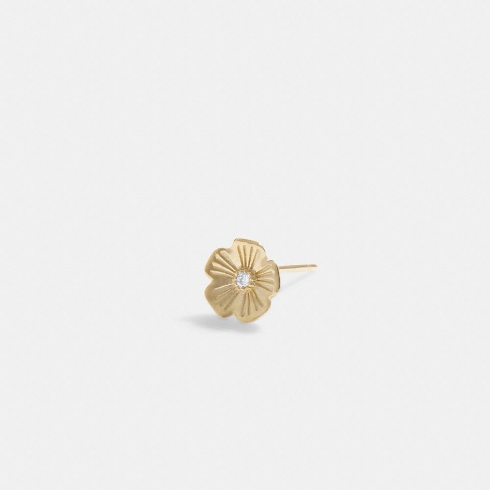 COACH® 14 K Tea Rose Single Stud Øreringe Dame Guld | DKNWC543