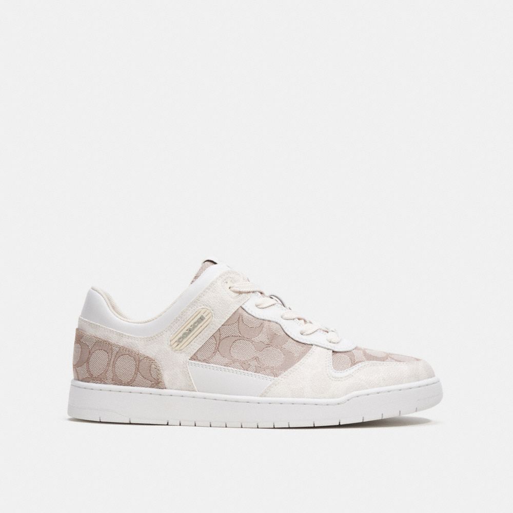 COACH® C201 In Signature Jacquard Sneakers Herre Grå | DKKOV949