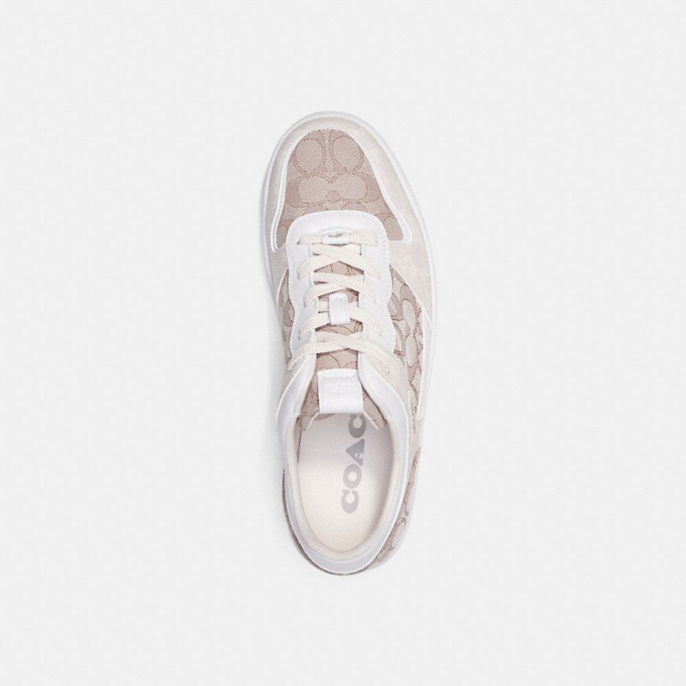 COACH® C201 In Signature Jacquard Sneakers Herre Grå | DKKOV949