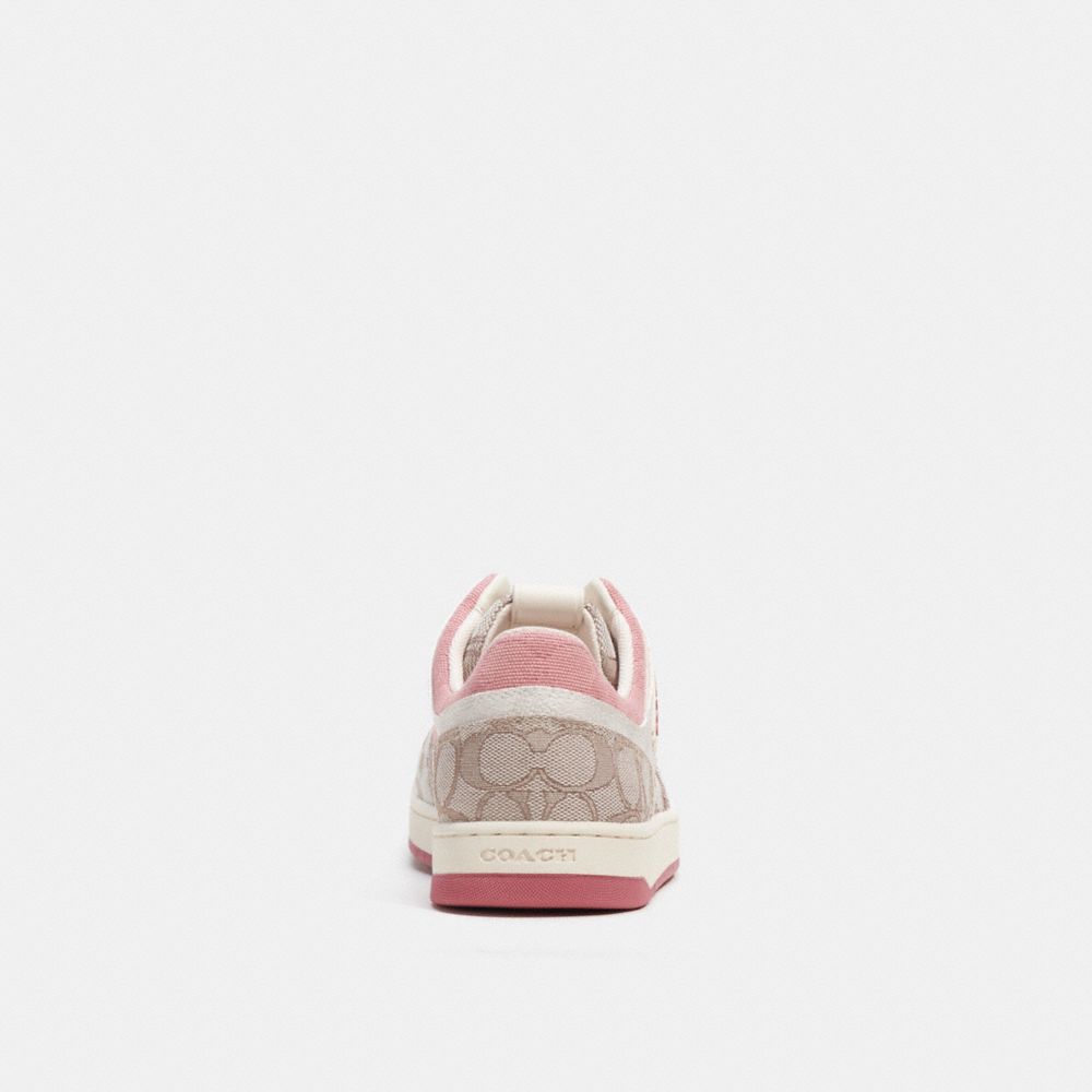 COACH® C201 Low Top In Signature Sneakers Dame Grå | DKFDM710