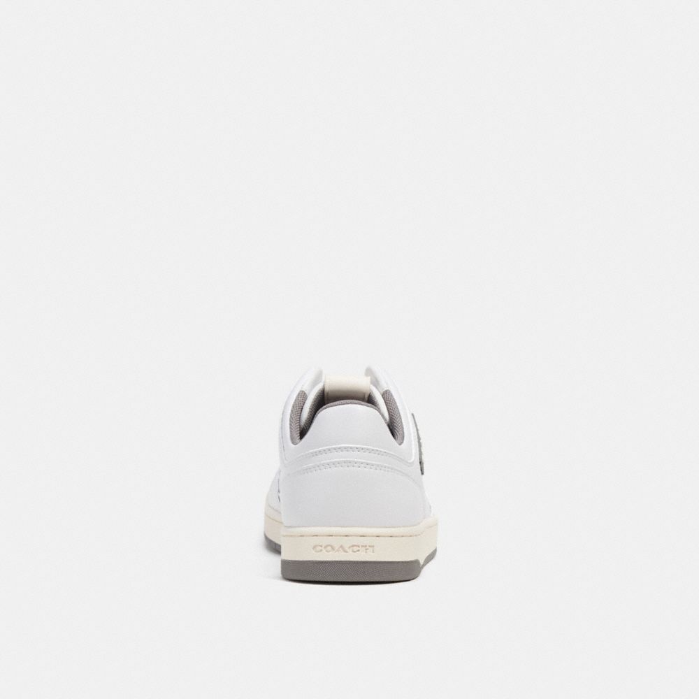 COACH® C201 Low Top Sneakers Dame Hvide Grå | DKSGW712