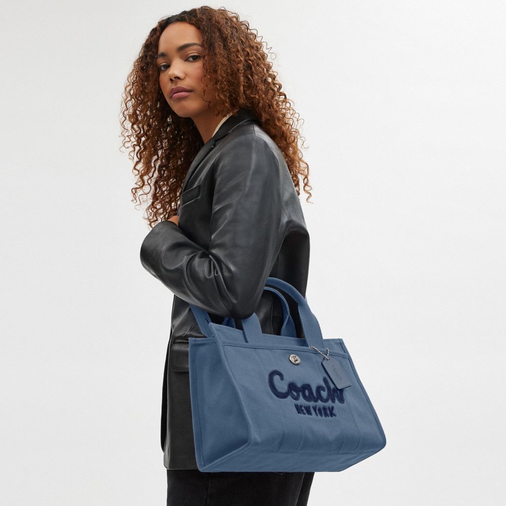 COACH® Cargo Mulepose Dame Sølv Blå | DKGSV166