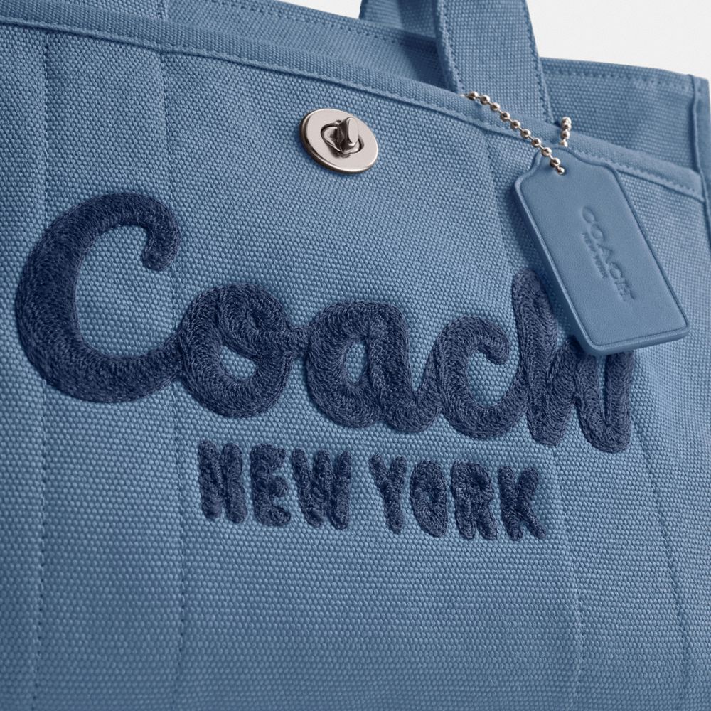 COACH® Cargo Mulepose Dame Sølv Blå | DKGSV166