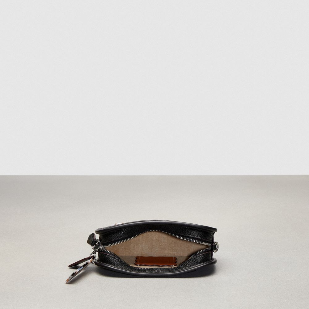 COACH® Crossbody Belt In Coachtopia Leather Crossbody Taske Dame Sort | DKYXB302