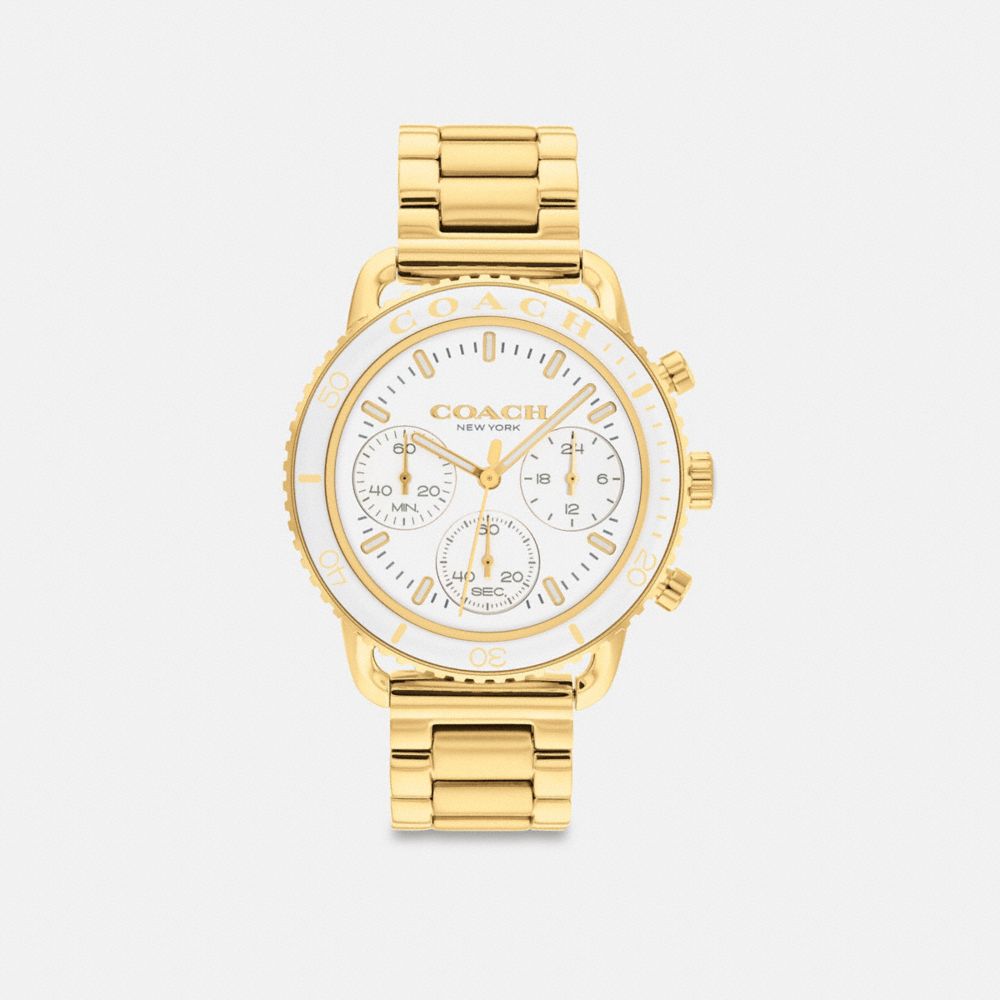 COACH® Cruiser, 37 Mm Ur Dame Guld Hvide | DKWNN465