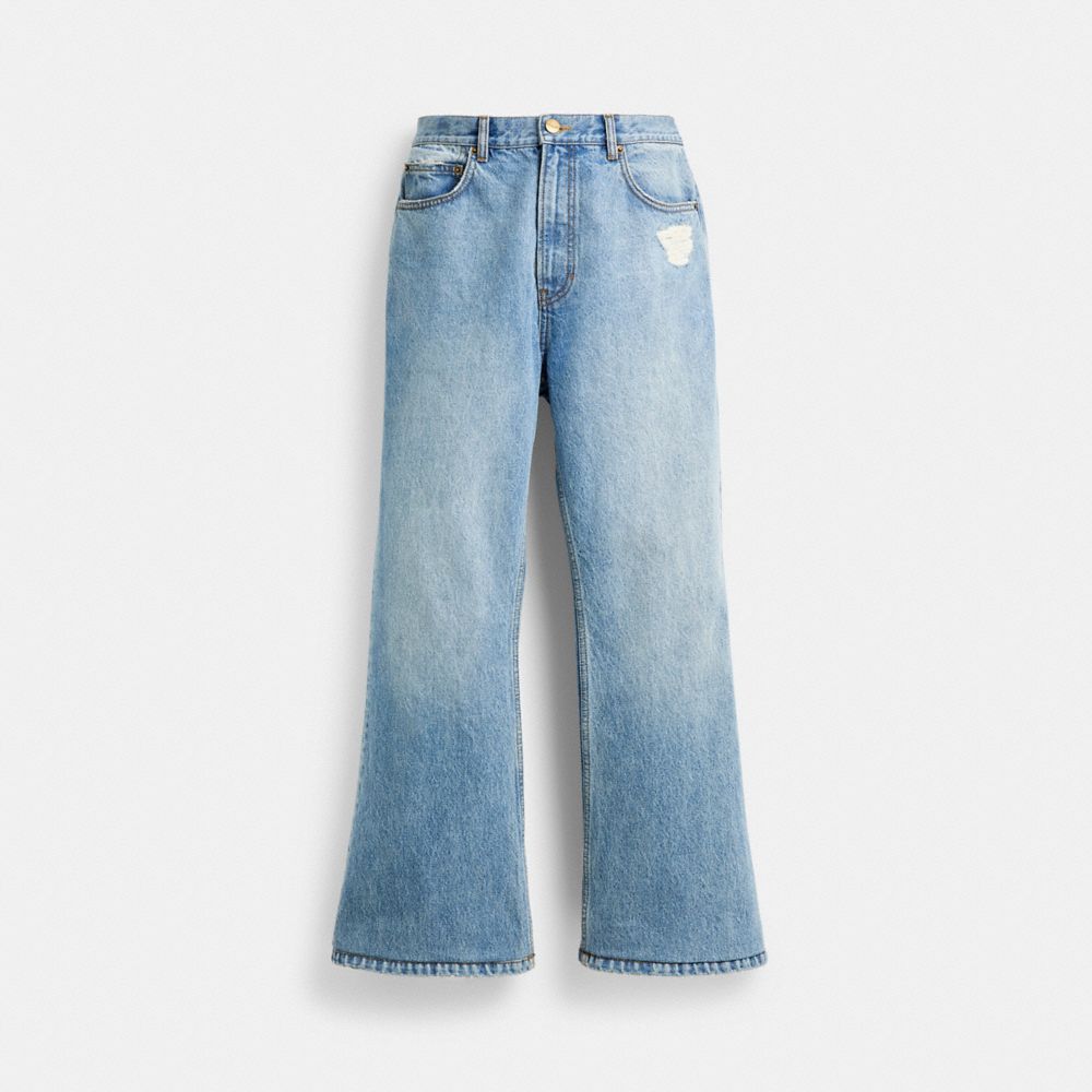 COACH® Denim Bootcut Jeans Bukser Herre Blå | DKXYS911