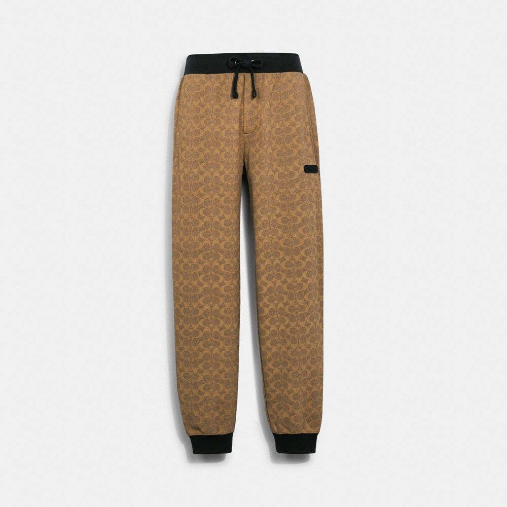 COACH® Essential Joggers In Signature Bukser Herre Brune | DKCTA910