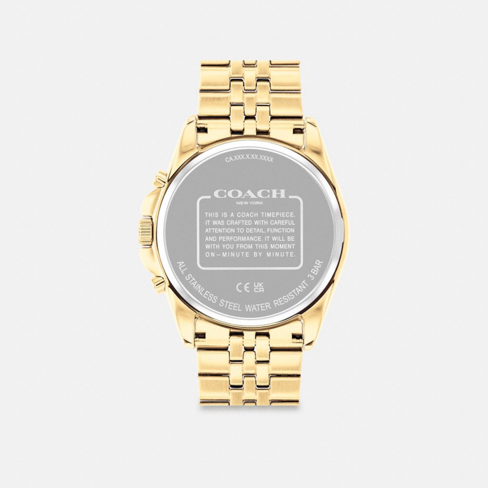 COACH® Greyson, 43 Mm Ur Herre Guld | DKAHC786