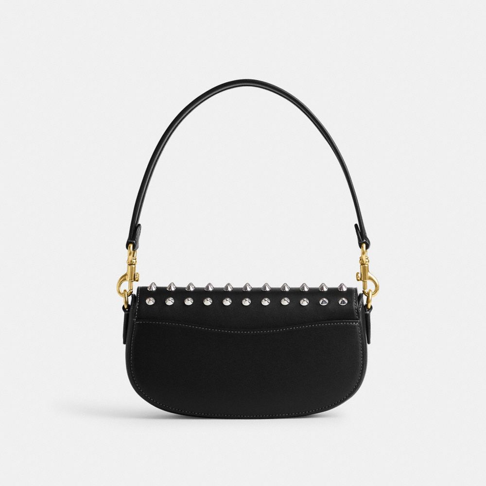 COACH® Harley 23 With Studs Skulder Taske Dame Sort | DKOKG212