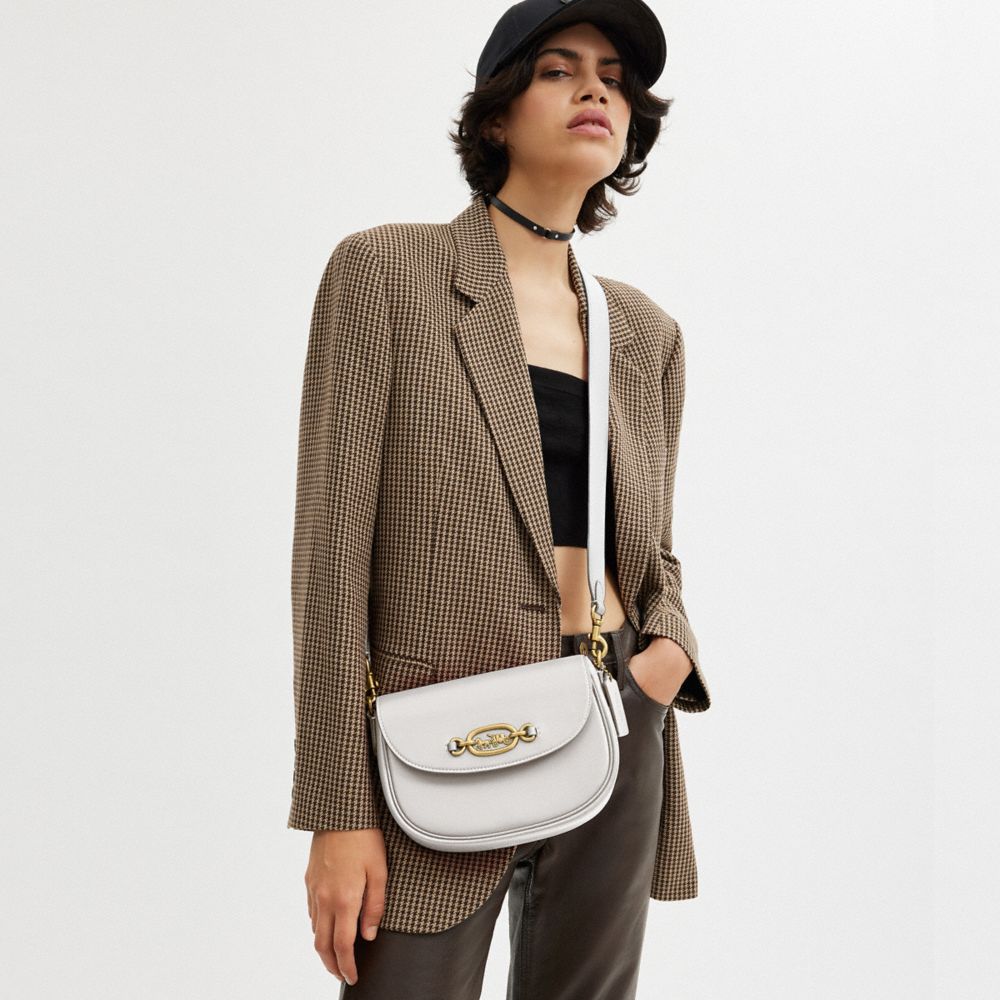 COACH® Harley Crossbody Taske Dame Hvide | DKOKX299