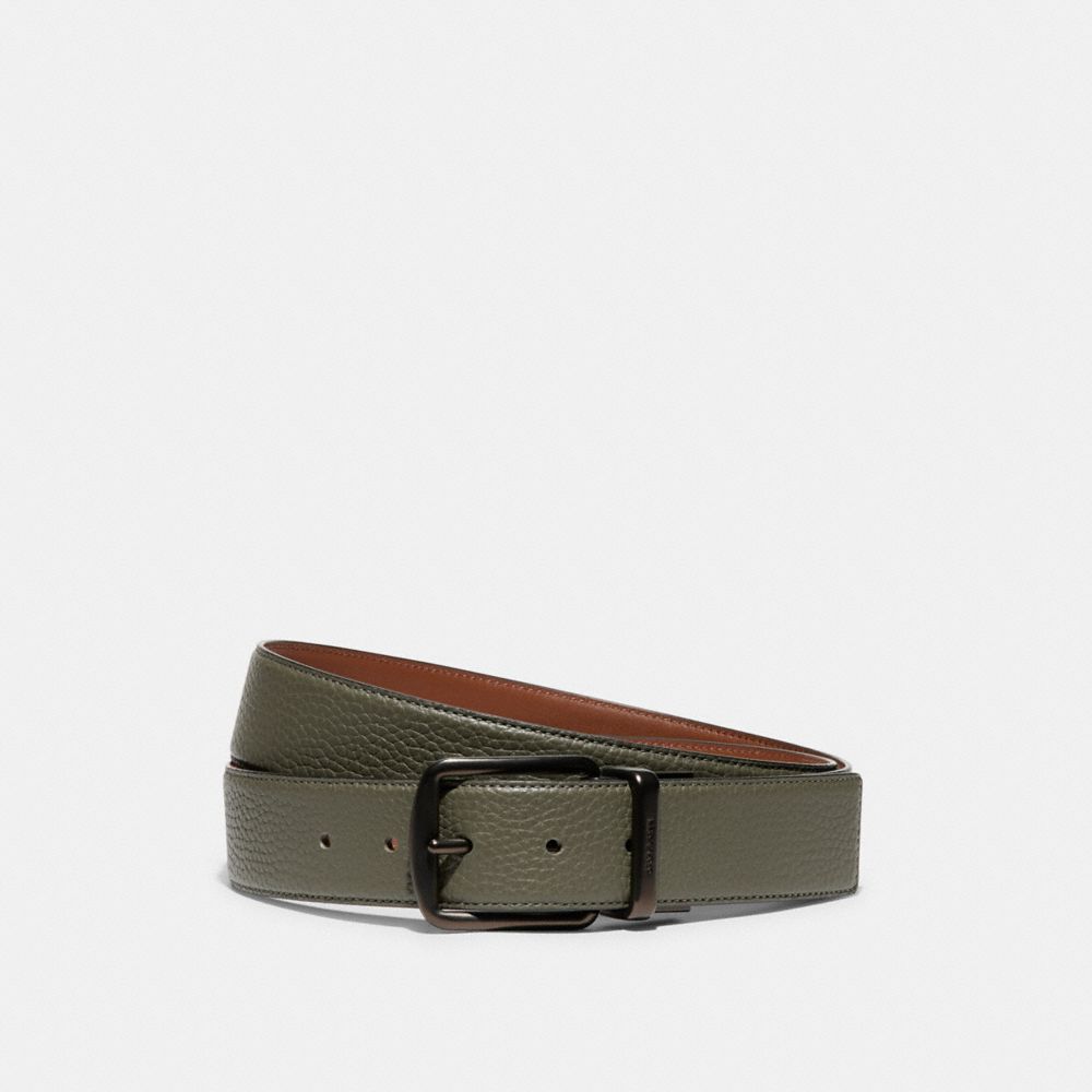 COACH® Harness Buckle Cut To Size Reversible, 38 Mm Bælte Herre Grøn | DKAHM817