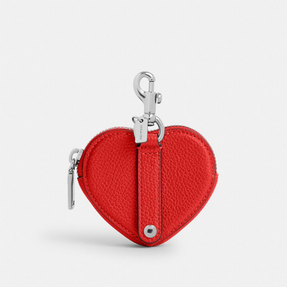 COACH® Heart Coin Purse Pung Dame Rød | DKSGC111