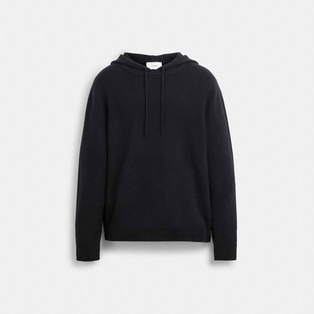 COACH® Hooded Sweater Herre Sort | DKXYQ900