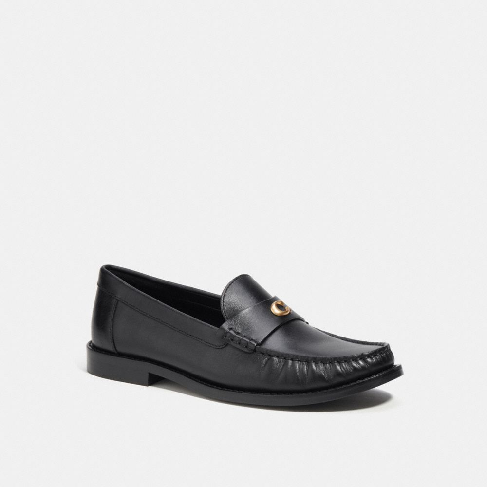 COACH® Jolene Loafer Dame Sort | DKLIT742