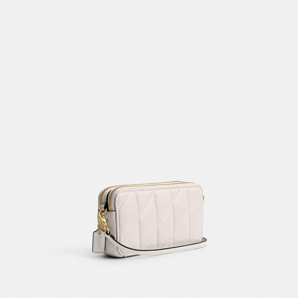 COACH® Kira With Pillow Quilting Crossbody Taske Dame Hvide | DKLIA289