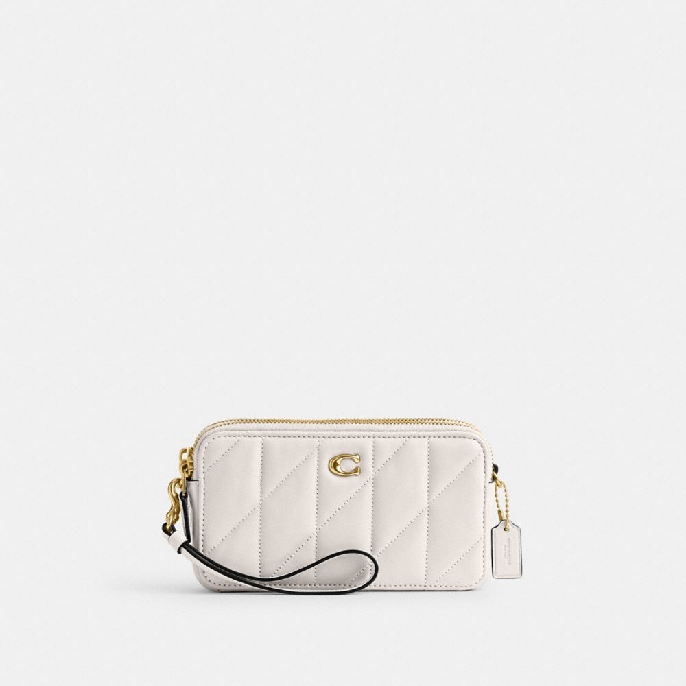 COACH® Kira With Pillow Quilting Crossbody Taske Dame Hvide | DKLIA289