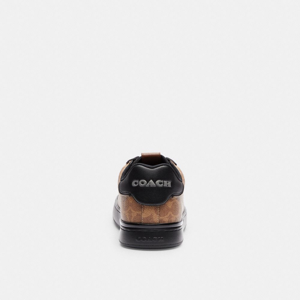 COACH® Lowline Low Top In Signature Canvas Sneakers Herre Brune Sort | DKILD939