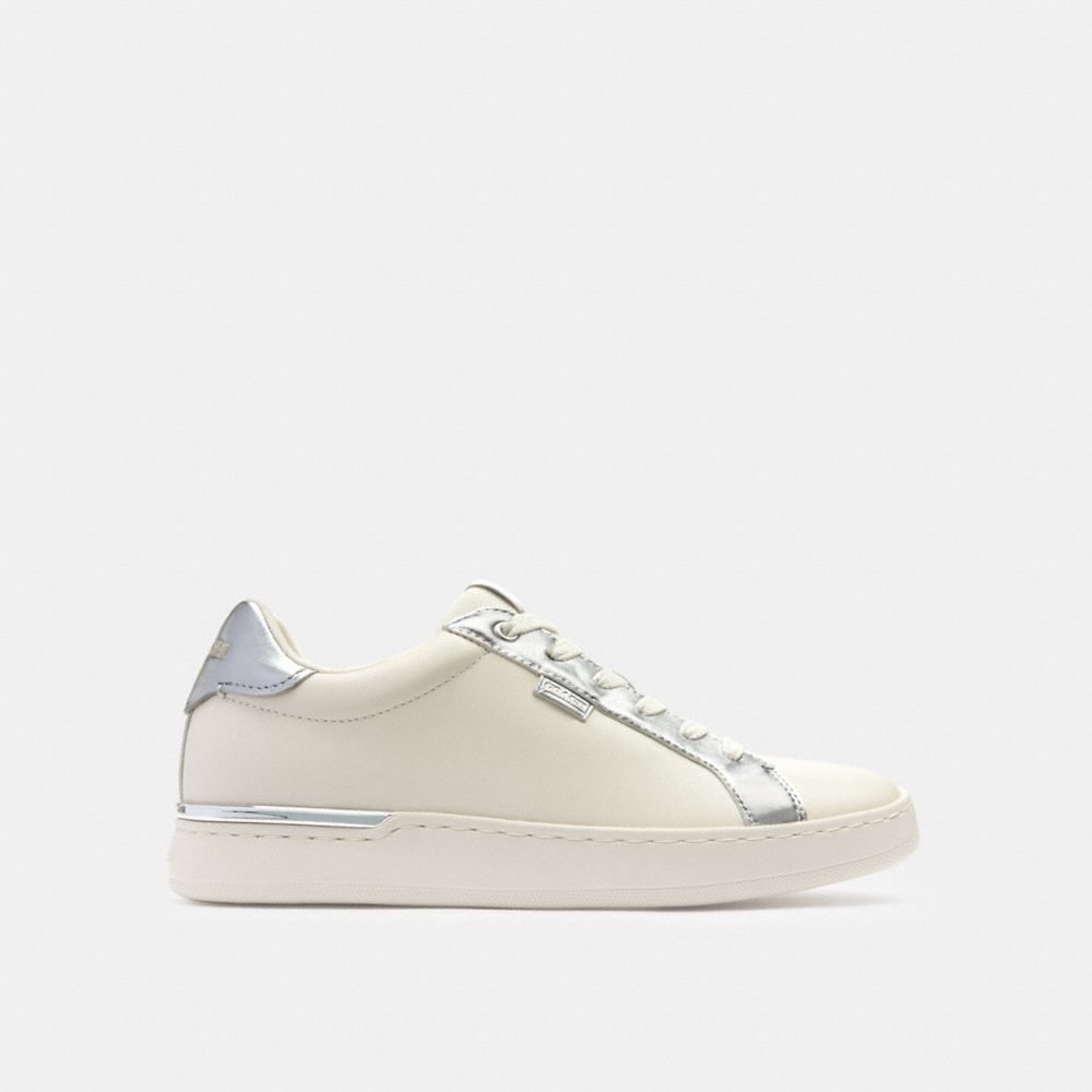 COACH® Lowline Low Top Sneakers Dame Sølv | DKVRK701