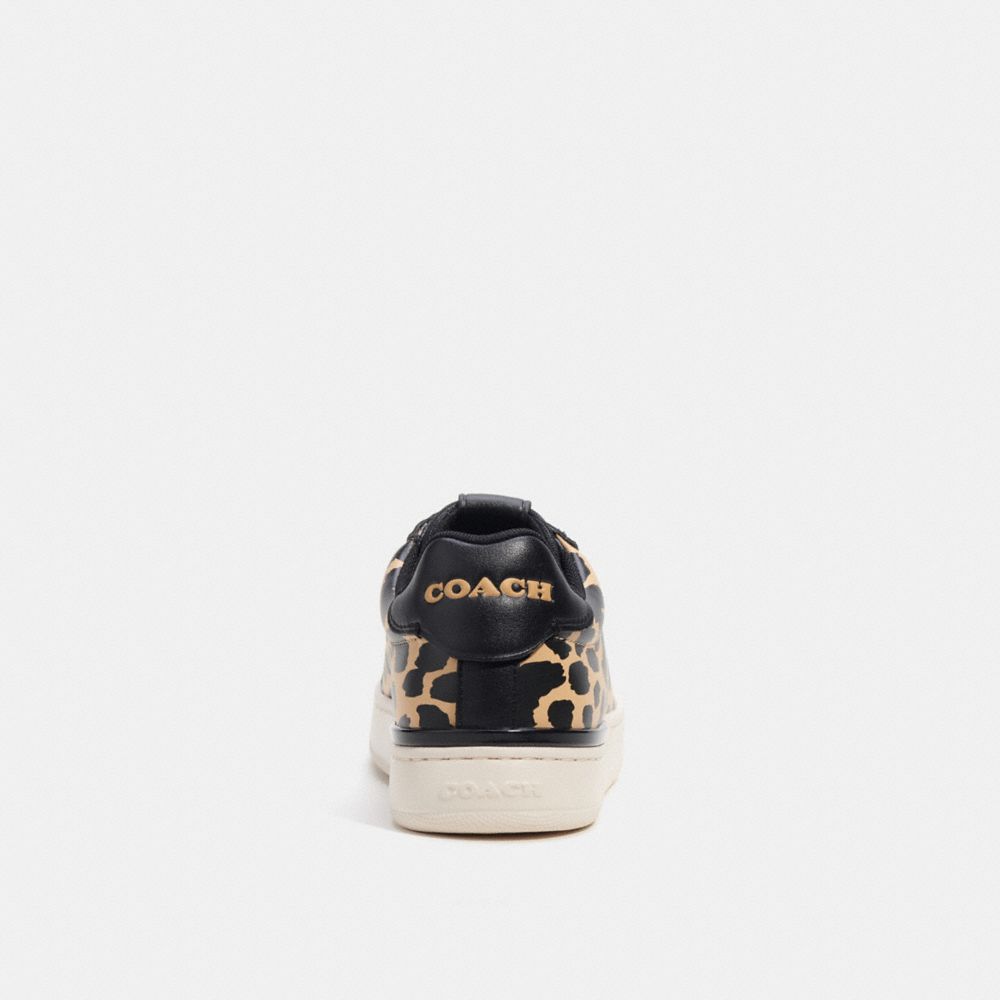 COACH® Lowline Low Top With Print Sneakers Dame Leopard | DKBEJ700