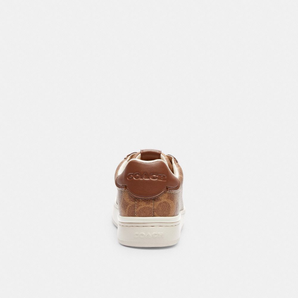 COACH® Lowline Luxe Low Top Sneakers Dame Brune | DKMQF697