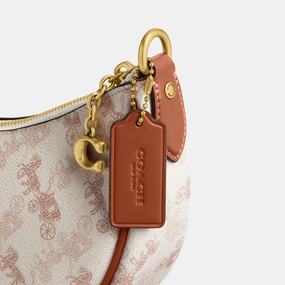 COACH® Mira With Horse And Carriage Print Skulder Taske Dame Hvide Brune | DKQDK203