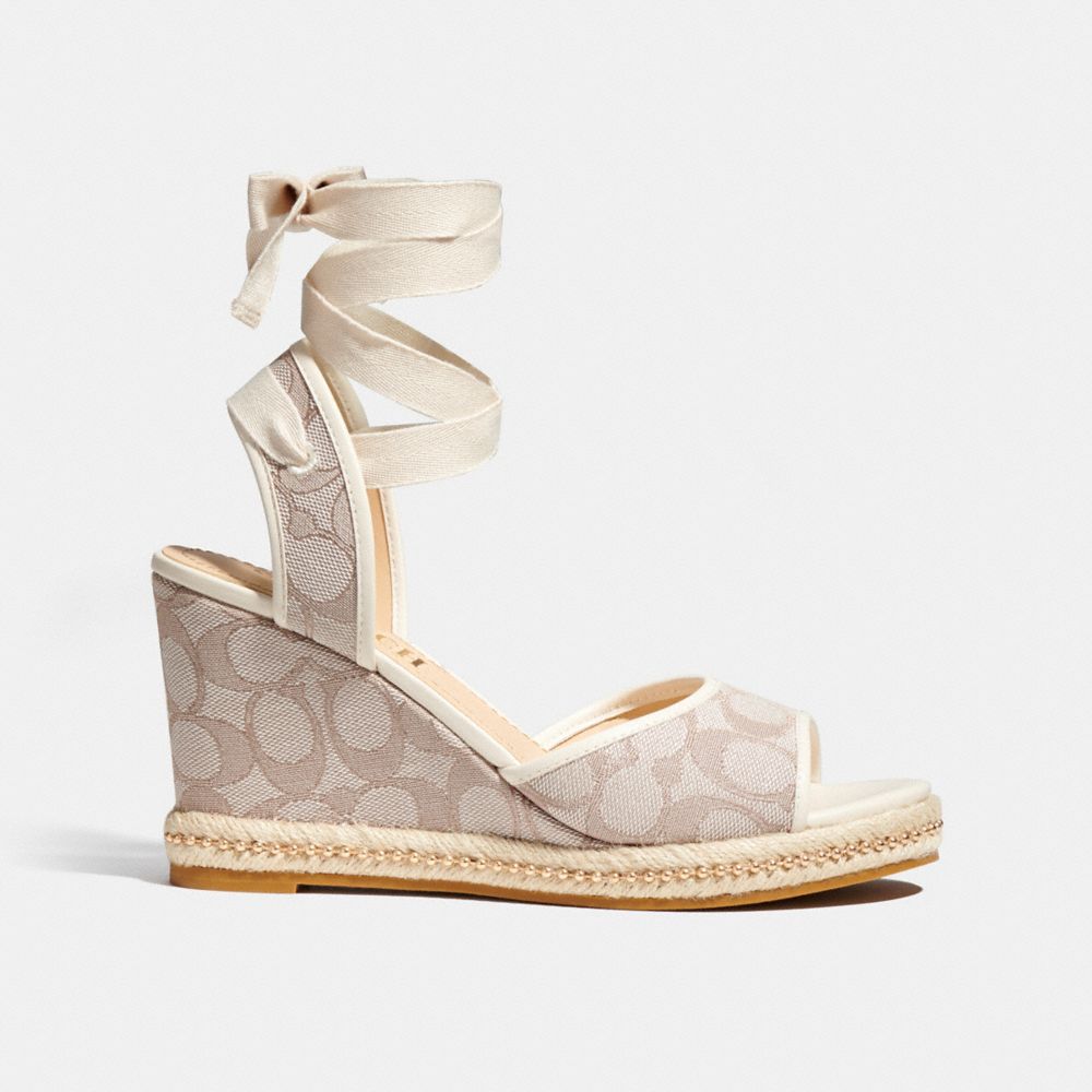 COACH® Page Wedge Fritidssko Dame Grå | DKNWF751