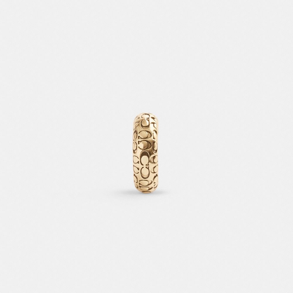 COACH® Quilted Signature Ear Cuff Øreringe Dame Guld | DKAHT526