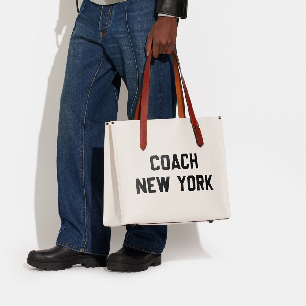 COACH® Relay With Graphic Mulepose Dame Flerfarvede | DKUZW145