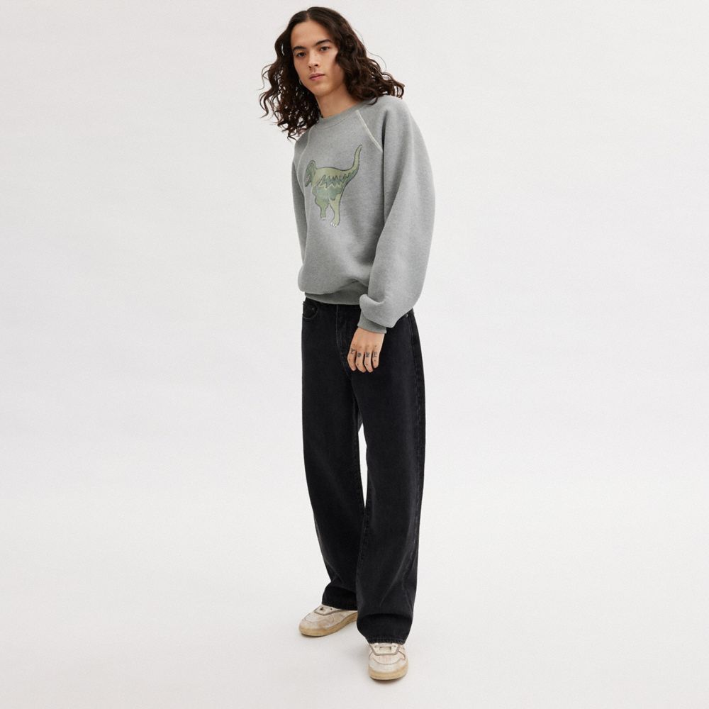 COACH® Rexy Crewneck Sweatshirt Dame Grå | DKBEH591