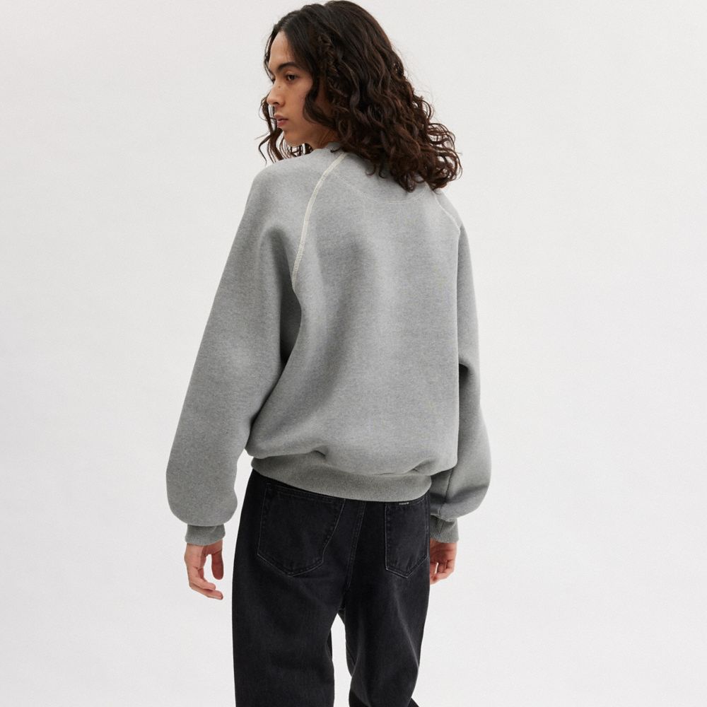 COACH® Rexy Crewneck Sweatshirt Dame Grå | DKBEH591