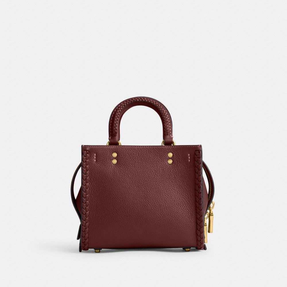 COACH® Rogue 20 With Braid Skulder Taske Dame Bordeaux | DKDFX191