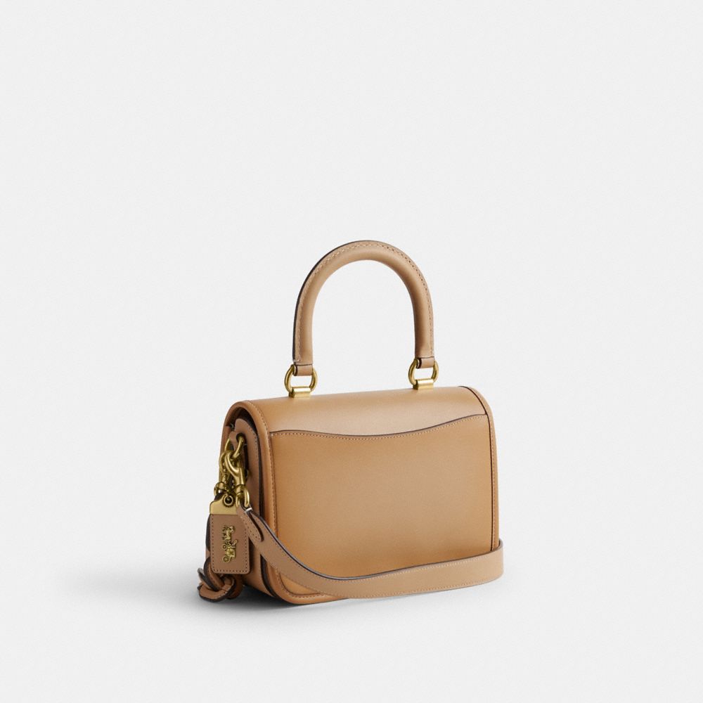 COACH® Rogue Top Handle Håndtaske Dame Beige | DKXYA235