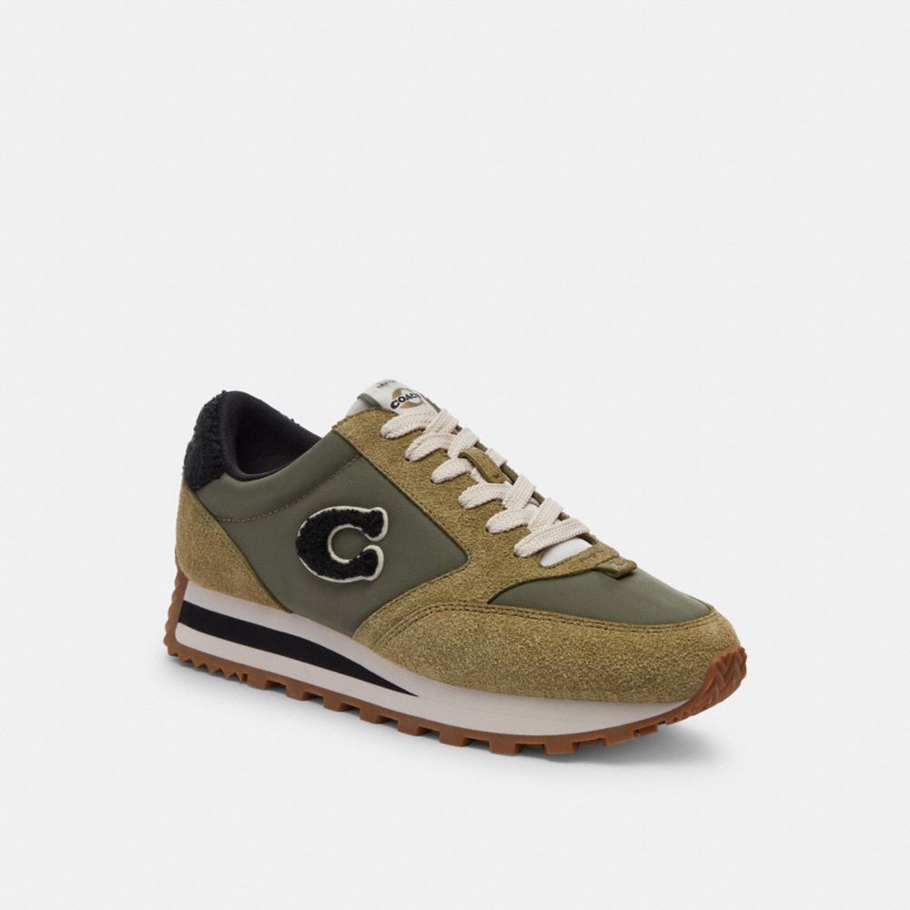 COACH® Runner Sneakers Dame Grøn | DKNWD696