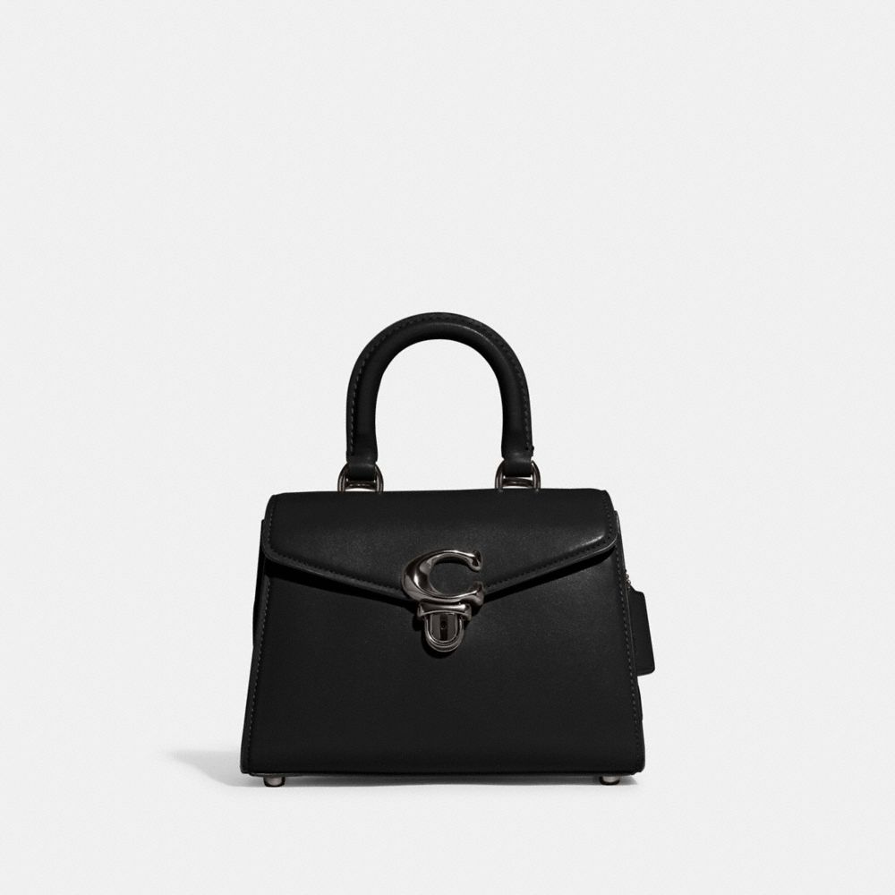 COACH® Sammy Top Handle 21 Håndtaske Dame Blå Grå Sort | DKVRO233