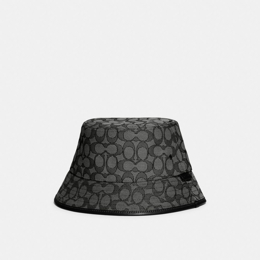 COACH® Signature Jacquard Bucket Hat Dame Grå | DKVRX434