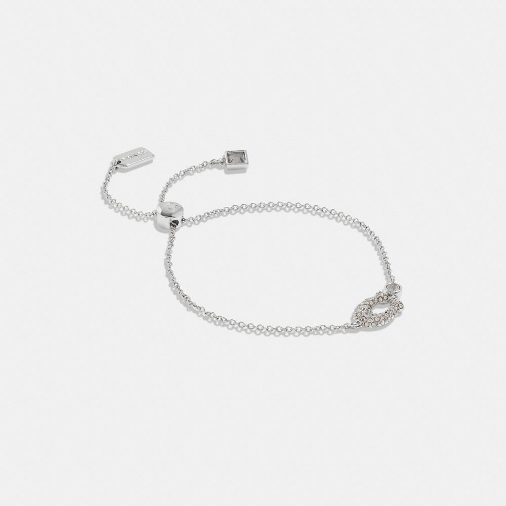 COACH® Signature Pavé Slider Armbånd Dame Sølv | DKLIQ549