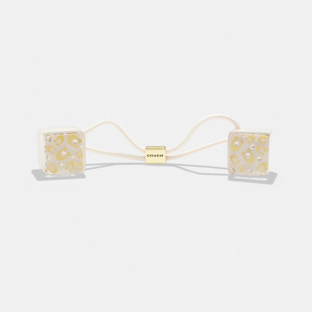 COACH® Signature Resin Dice Ties Hair Dame Guld | DKTCJ511