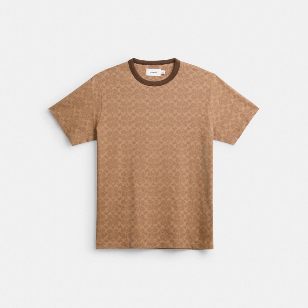 COACH® Signature T Shirts Dame Brune | DKUZM574