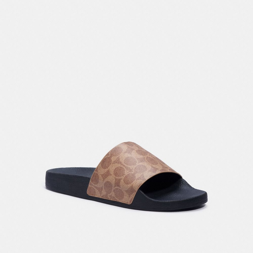 COACH® Slide Sandaler Herre Brune | DKMQT958