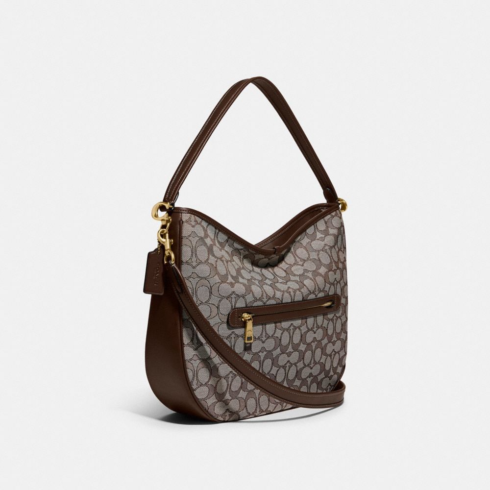 COACH® Soft Tabby Hobo In Signature Jacquard Skulder Taske Dame Grå | DKKOH186